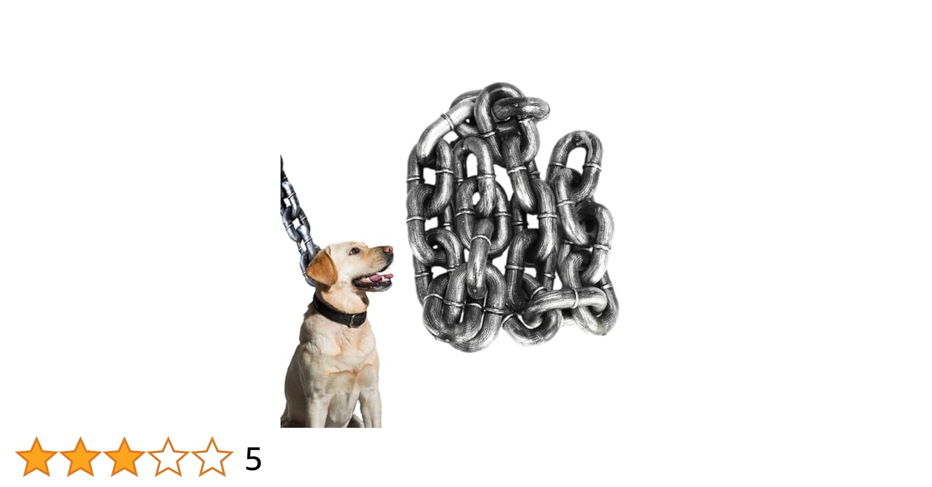 Amazon | Lesunty フェイク大型犬用チェーンリード 面白い犬用